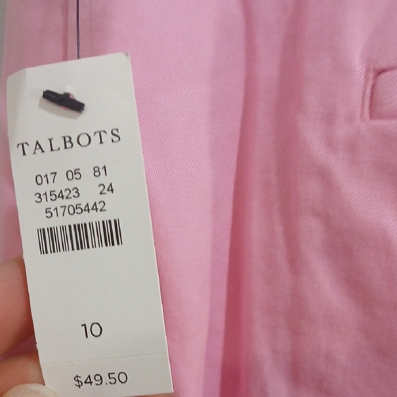 Talbots Vibrant Pink Women's Bermudas Sz 10 New With Tags - Picture 5 of 13